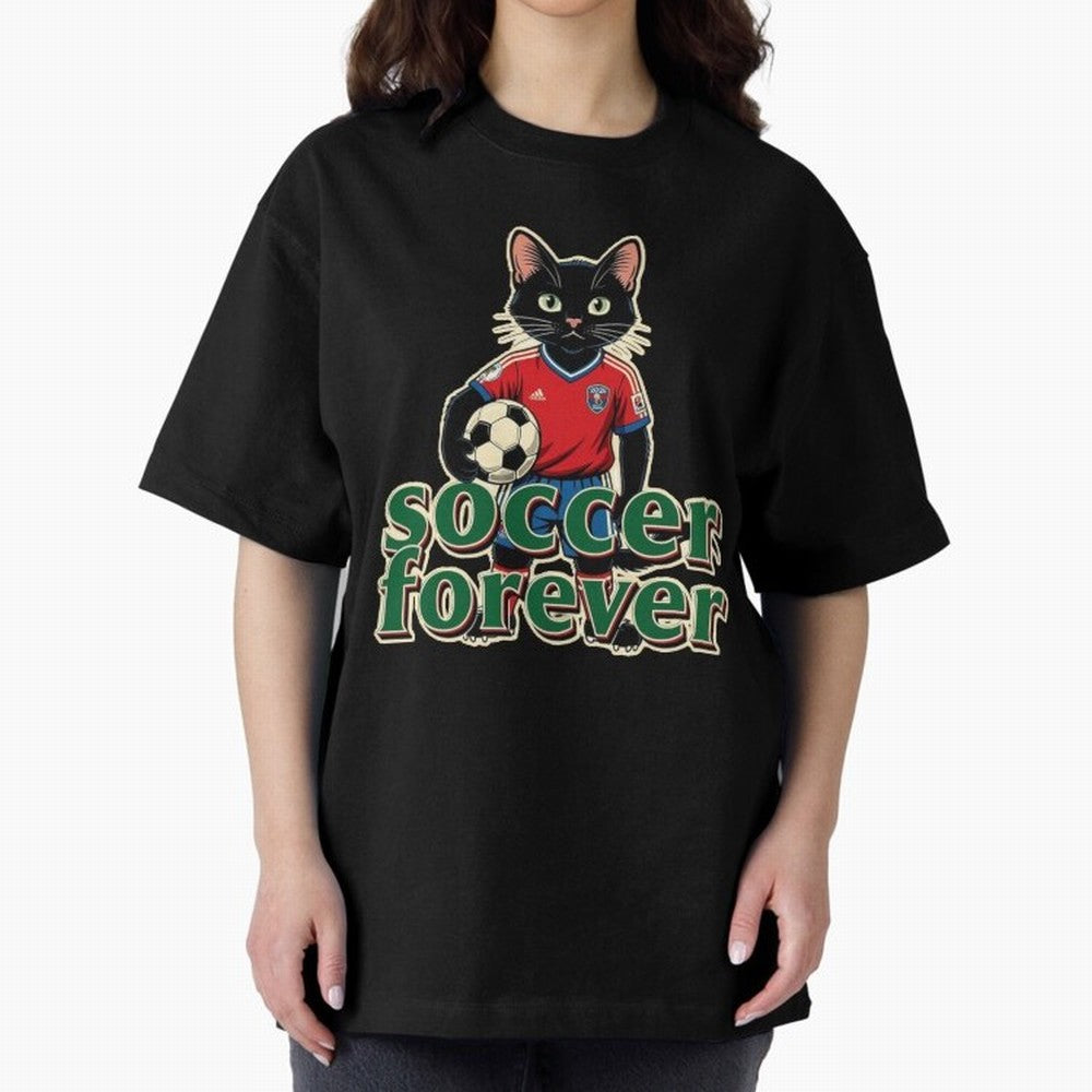 Soccer Forever Retro Cat Classic T-Shirt Honor the Football Icons of Match Day Hype around FIFA World Cup 2026 USA Canada Mexico, Messi, England, Football Passion, Legendary Performances, Festival Vibes and Supporter Community; Great for Watch