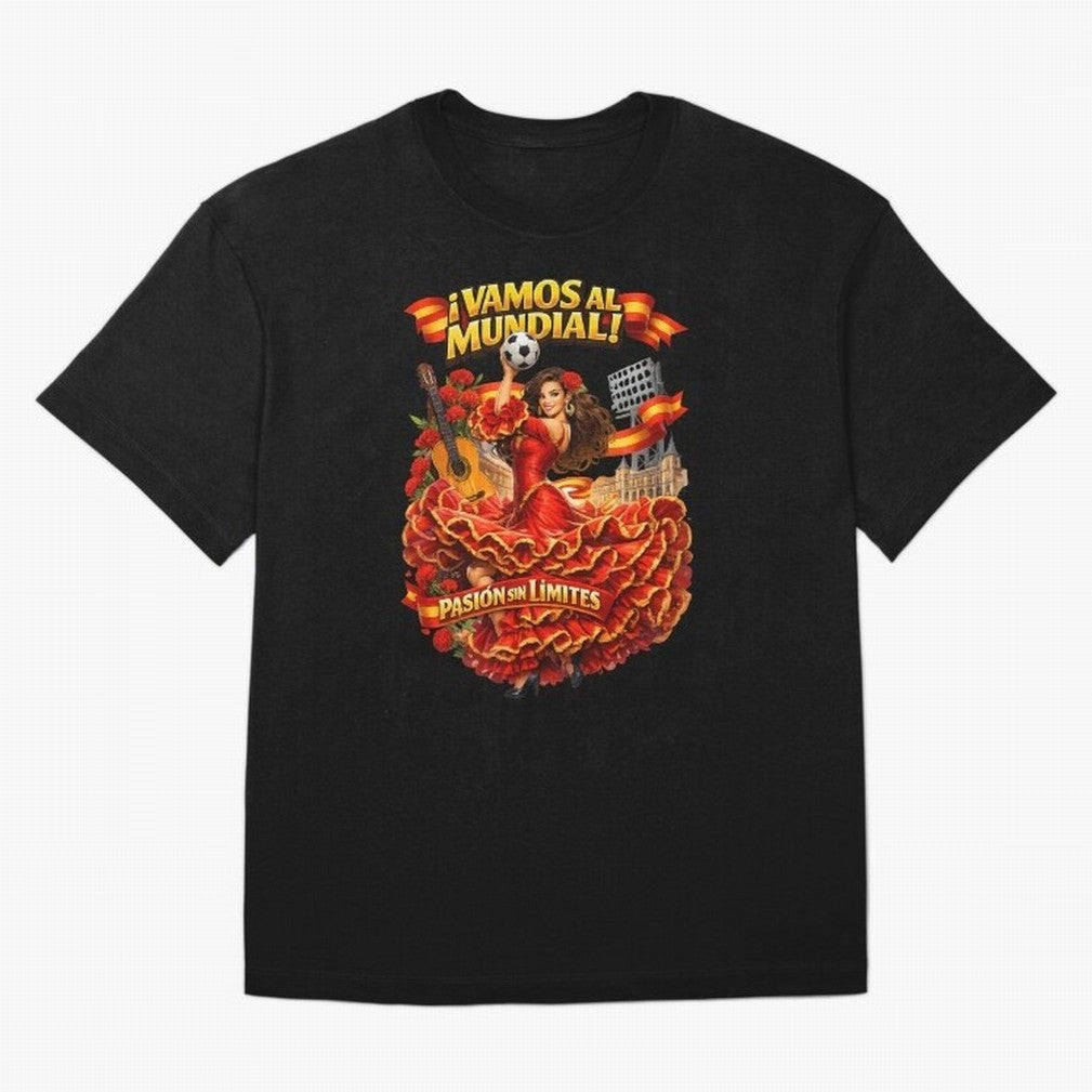 Spanish Flamenco Football Fan Shirt ¨C Unique World Cup 2026 Supporter Design Classic T-Shirt Cheer through Every Moment of FIFA World Cup 2026 Group Stage Spirit, Filled with England and Germany, Mbappe, Global Supporter Spirit, Legendary Goals,