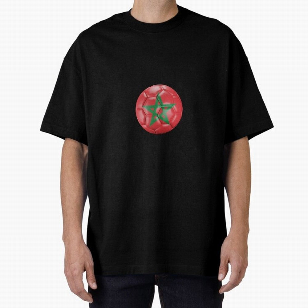 Morocco Ball Classic T-Shirt Celebrate National Team Dreams in FIFA World Cup 2026 Group Stage for Fans of Cristiano Ronaldo and Spain and Netherlands, Bringing Classic Soccer Heritage, Championship Pressure, Fan Loyalty and International Pride;