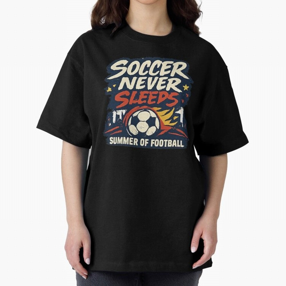 Soccer Never Sleeps Summer of Football Vintage Soccer Fan Tee Classic T-Shirt Carry National Pride through the FIFA World Cup 2026 Group Stage Journey through Messi, Neymar and Mbappe Highlights, Argentina, France and Brazil Pride, Goal Celebration