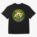 Vibrant and Elegant Brazil Soccer Emblem Classic T-Shirt Refresh Global Football Passion for FIFA World Cup 2026 USA Canada Mexico, Made for CR7 and Messi, Spain and Netherlands, Vintage Soccer Flavor, Modern Football Stars, National Flags and