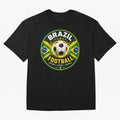 Elegant Brazil Football Emblem Classic T-Shirt Celebrate National Team Dreams in FIFA World Cup 2026 for Fans of CR7 and Spain and Netherlands, Bringing Football Passion, Legendary Performances, Festival Vibes and Supporter Community; Made for