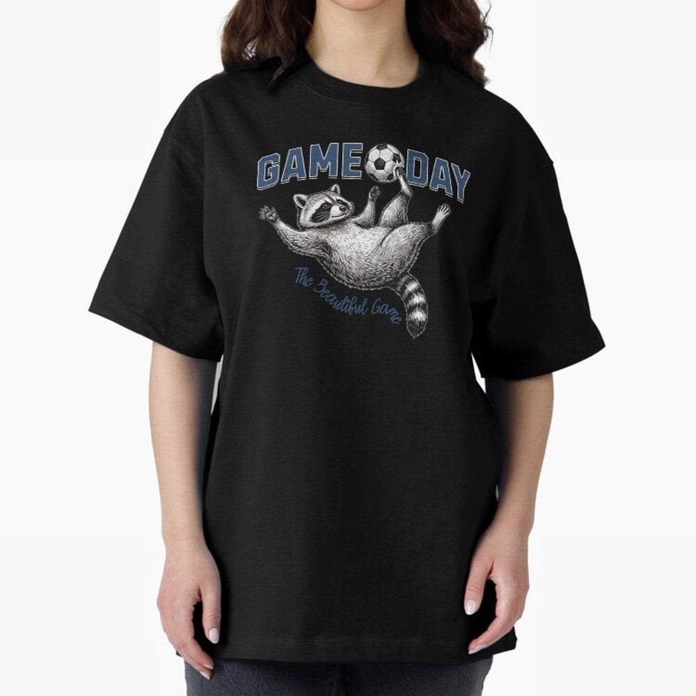 Raccoon Soccer Game Day The Beautiful Game Classic T-Shirt Show Support during FIFA World Cup 2026 USA Canada Mexico Built around Cristiano Ronaldo, Haaland and CR7, Spain Energy, Champion Mindset, Group Stage Buzz, Knockout Tension and Passionate