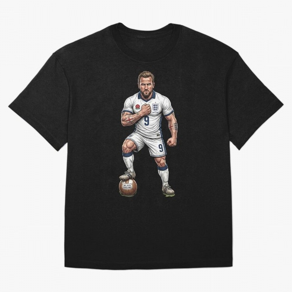 English Soccer Warrior Hyper-Realistic Poster Classic T-Shirt Bring Global Tournament Vibes to FIFA World Cup 2026 USA Canada Mexico Spirit, Celebrating Netherlands, Mbappe and Neymar, Football History, Final Match Energy, Crowd Noise and Once in a