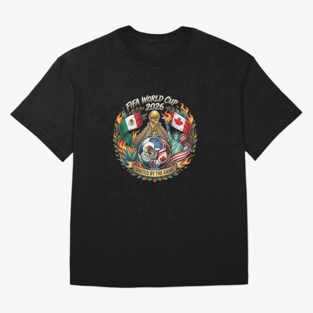 United By The Game 2026 Art Classic T-Shirt Showcase Match Day Hype around FIFA World Cup 2026 USA Canada Mexico, CR7 and Messi, England, France and Netherlands, Stadium Chants, National Pride, Trophy Dreams and Unforgettable Football Memories;