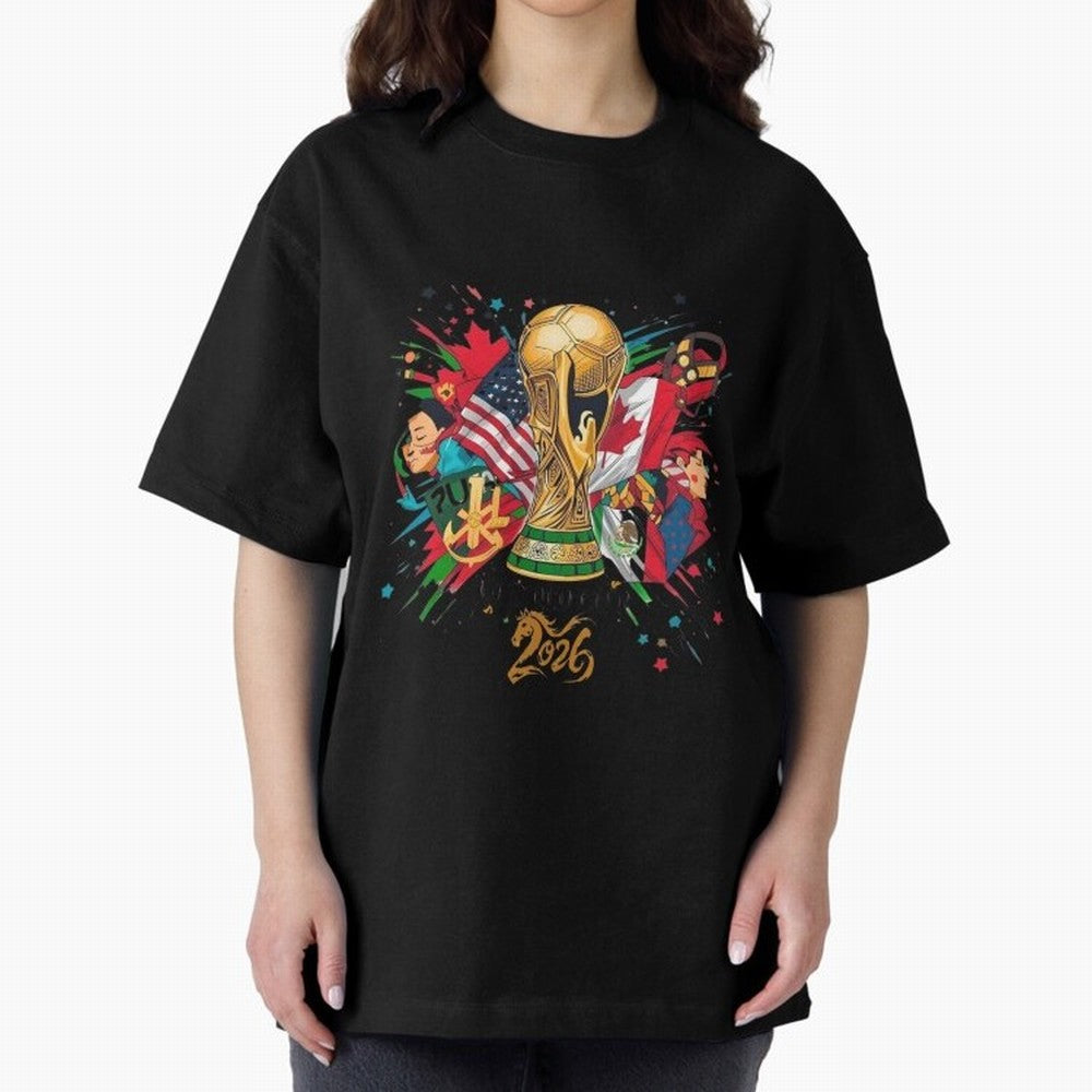 North America 2026 Splash Art Classic T-Shirt Build FIFA World Cup 2026 USA Canada Mexico Spirit, Filled with Brazil, Portugal and Argentina, Messi, Goal Celebration Energy, Supporter Heritage, Football Icons and Worldwide Tournament Joy; Made for