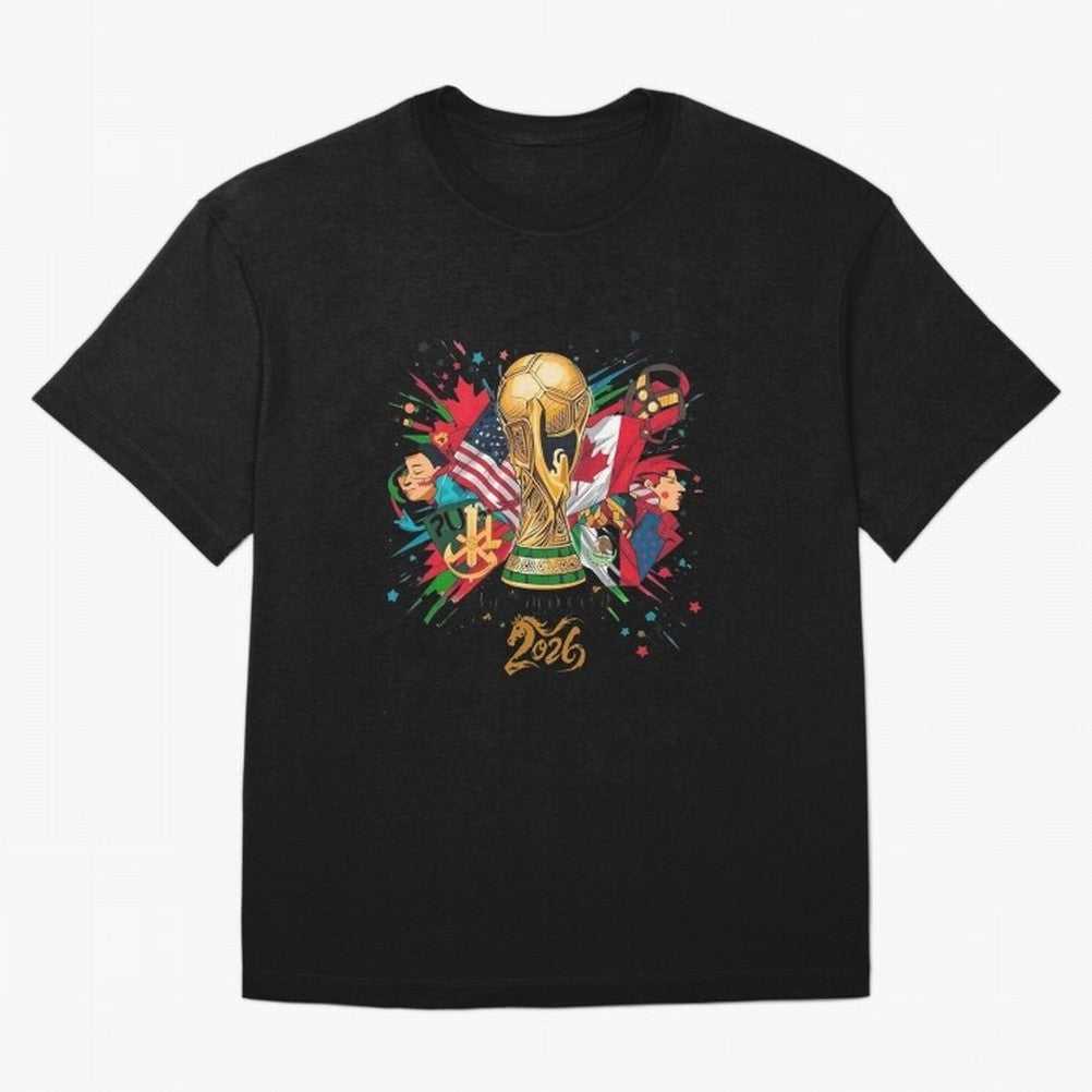 North America 2026 Splash Art Classic T-Shirt Build FIFA World Cup 2026 USA Canada Mexico Spirit, Filled with Brazil, Portugal and Argentina, Messi, Goal Celebration Energy, Supporter Heritage, Football Icons and Worldwide Tournament Joy; Made for