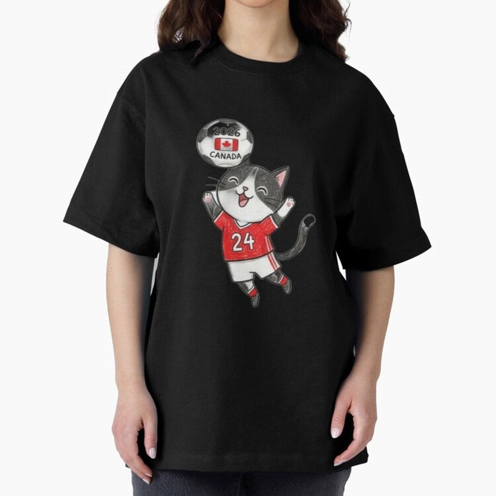 Canada Soccer Cat #24 - 2026 World Cup Celebration Classic T-Shirt Make the Season About FIFA World Cup 2026 for Fans of CR7 and England, France and Netherlands, Bringing Vintage Soccer Flavor, Modern Football Stars, National Flags and Final Night