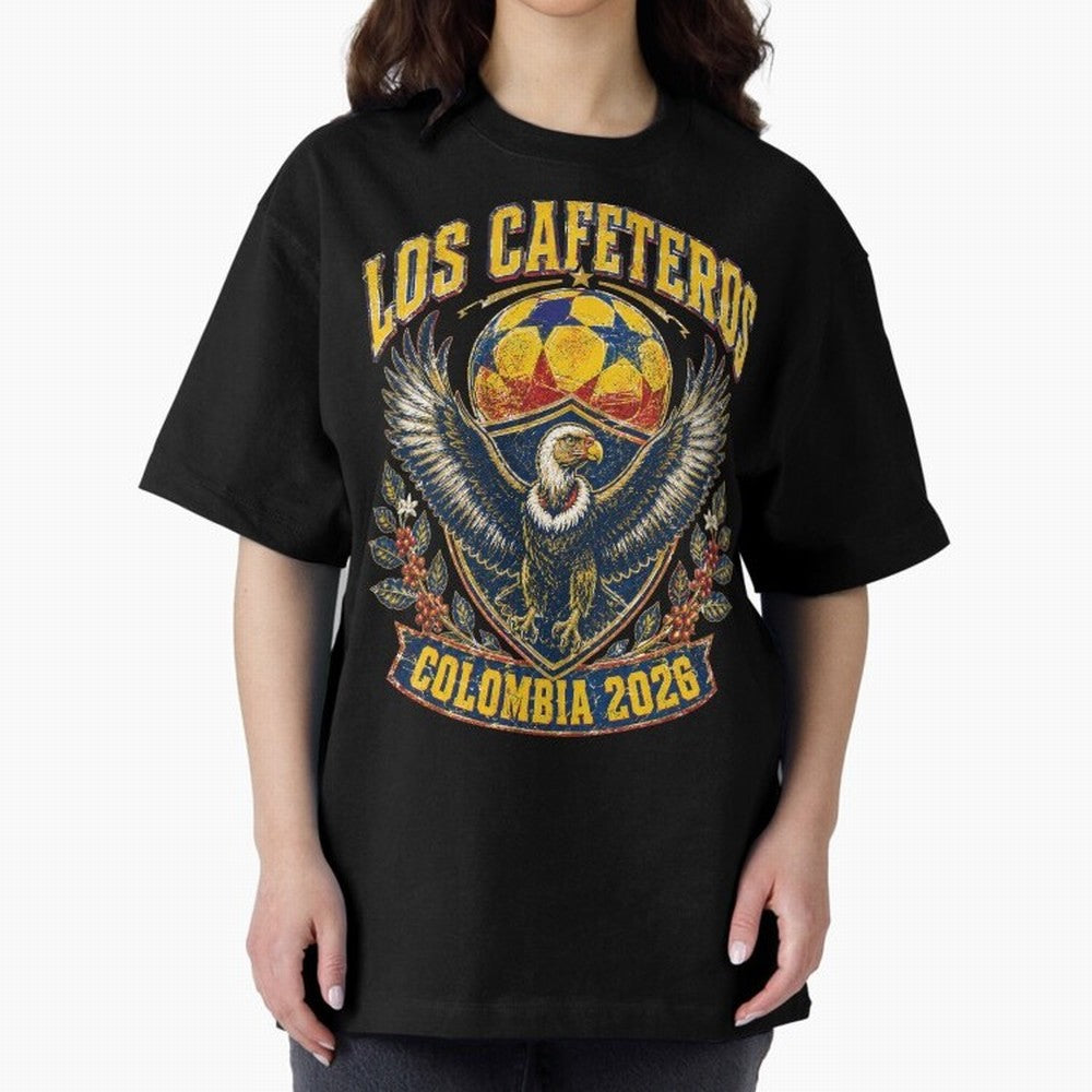 Los Cafeteros Colombia 2026 World Cup Soccer T-Shirt Classic T-Shirt Bring Match Day Fire to the FIFA World Cup 2026 Journey through Cristiano Ronaldo, Haaland and CR7 Highlights, Portugal Pride, Stadium Chants, National Pride, Trophy Dreams and