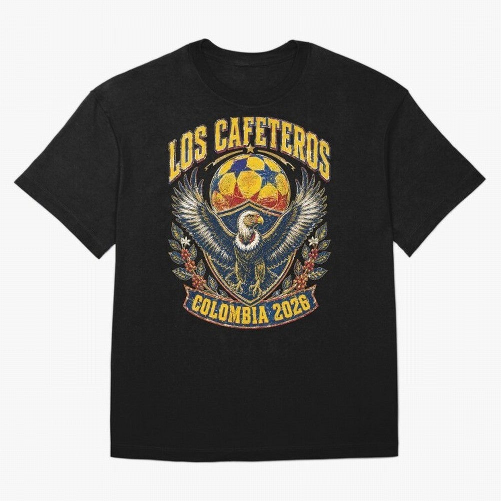 Los Cafeteros Colombia 2026 World Cup Soccer T-Shirt Classic T-Shirt Bring Match Day Fire to the FIFA World Cup 2026 Journey through Cristiano Ronaldo, Haaland and CR7 Highlights, Portugal Pride, Stadium Chants, National Pride, Trophy Dreams and