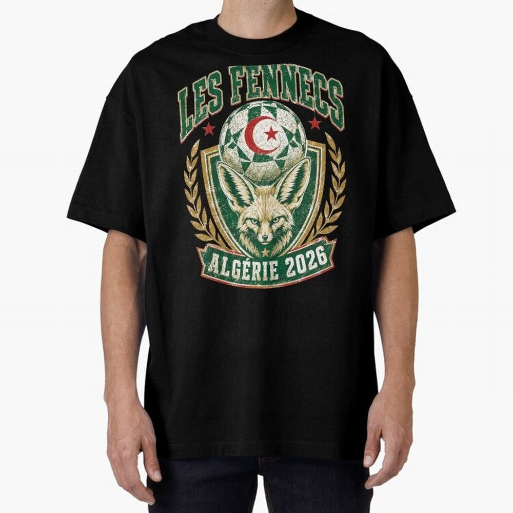 Les Fennecs Alg¨¦rie 2026 World Cup Soccer T-Shirt Classic T-Shirt Follow the Road to the FIFA World Cup 2026 Group Stage Journey through Cristiano Ronaldo, Haaland and CR7 Highlights, Brazil, Portugal and Argentina Pride, Champion Mindset, Group