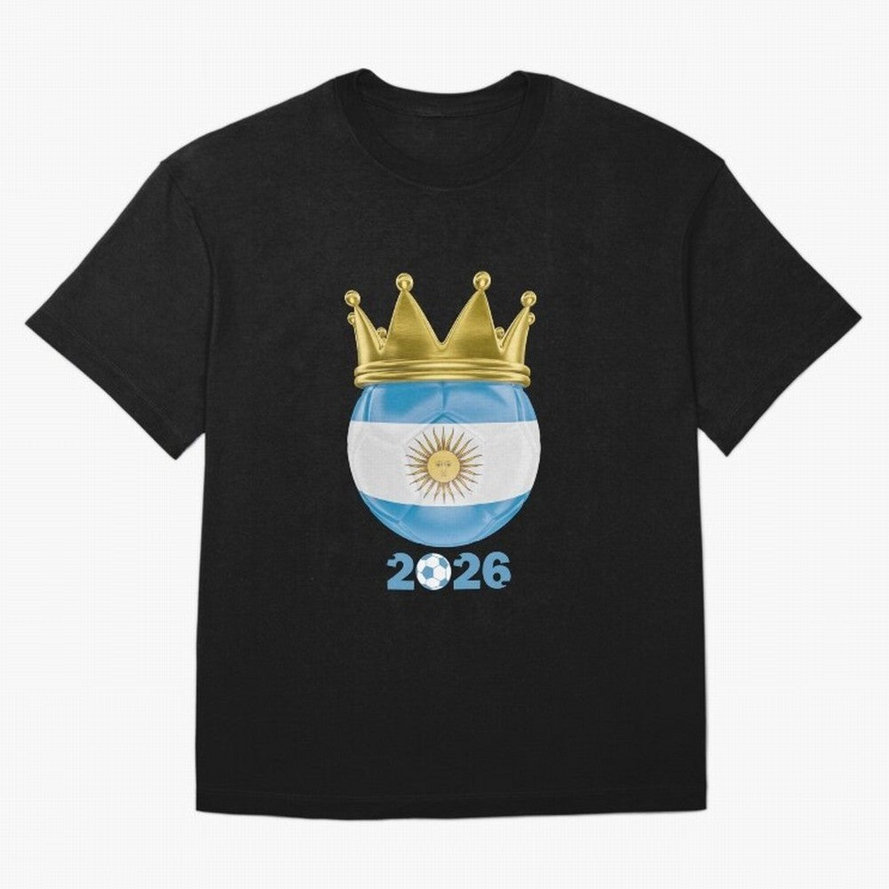 Argentina Football Champion Crown 2026 Classic T-Shirt Show Passion for the Stars of Match Day Hype around FIFA World Cup 2026 Group Stage, Haaland and Mbappe, Spain and Netherlands, Soccer Culture, Superstar Moments, National Team Dreams and