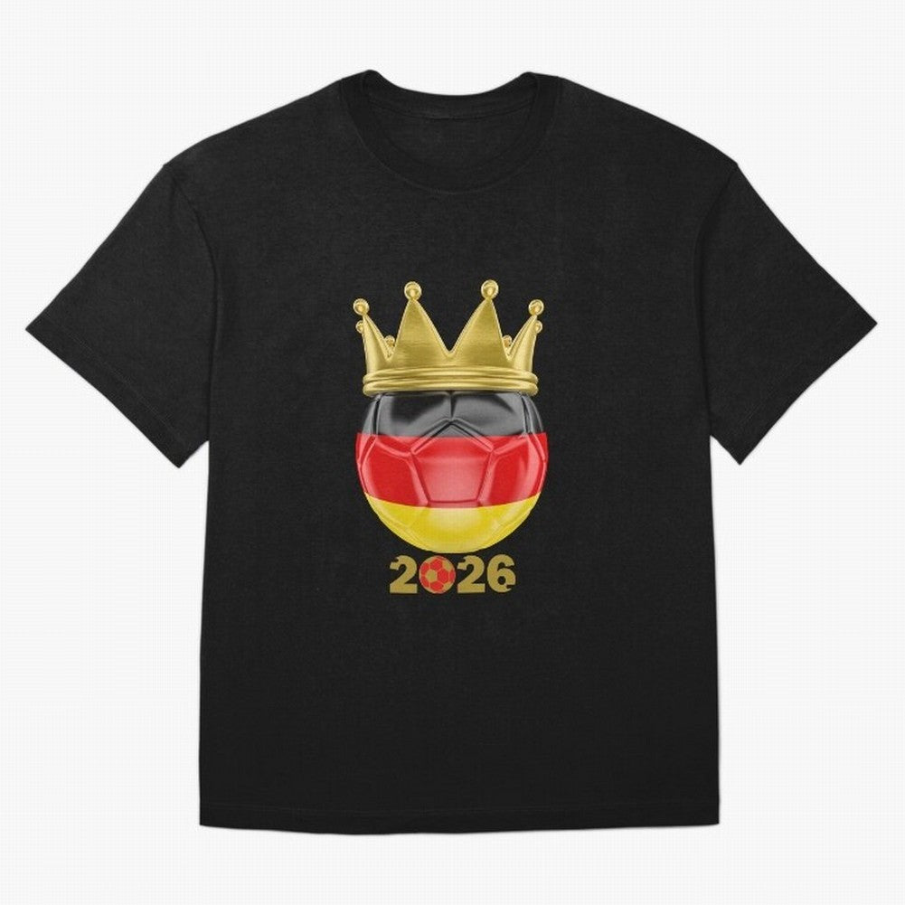 Germany Football Champion Crown 2026 Classic T-Shirt Discover the FIFA World Cup 2026 Group Stage Journey through Messi Highlights, Argentina, France and Brazil Pride, Sports Nostalgia, International Competition, Famous Players and Unforgettable