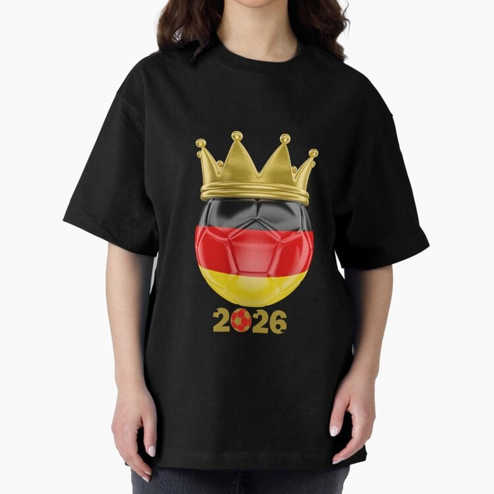 Germany Football Champion Crown 2026 Classic T-Shirt Discover the FIFA World Cup 2026 Group Stage Journey through Messi Highlights, Argentina, France and Brazil Pride, Sports Nostalgia, International Competition, Famous Players and Unforgettable