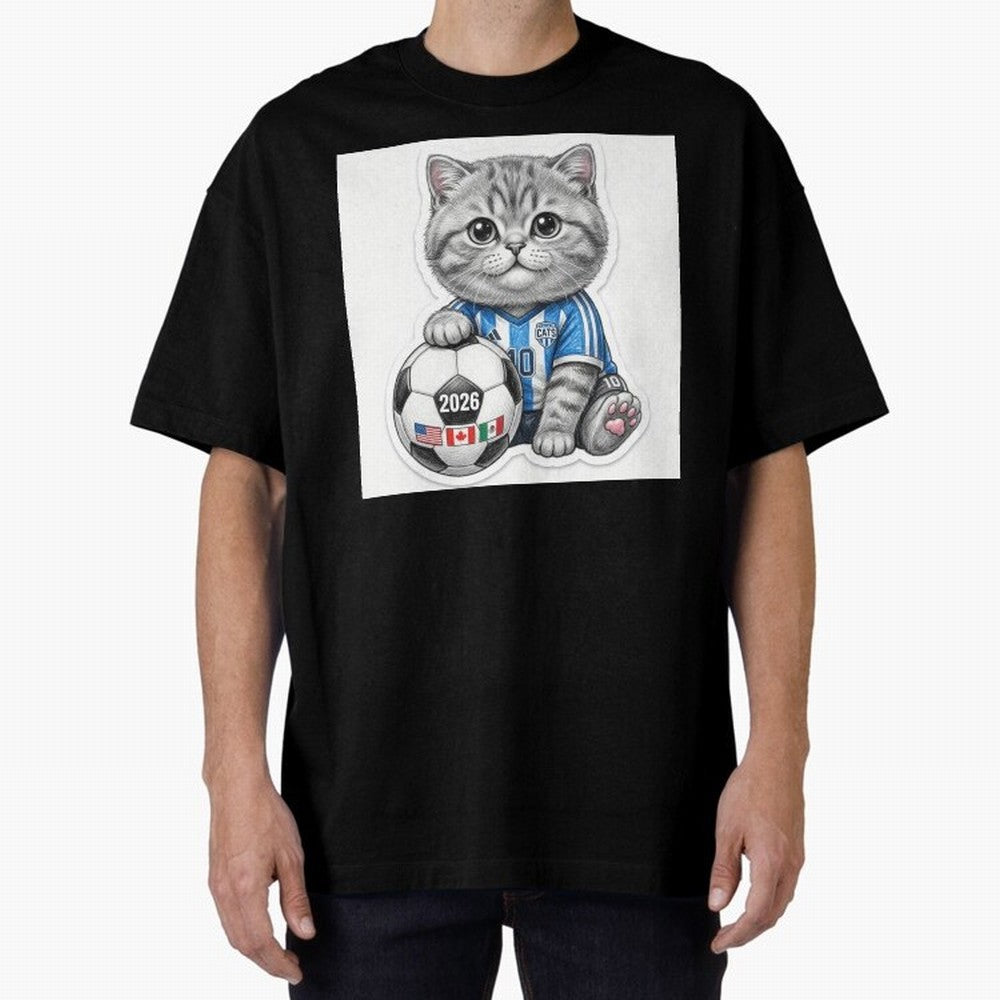 Cute Soccer Kitten #10 - FIFA 2026 World Cup Fan Art Classic T-Shirt Honor Football Greatness during Global Football Passion for FIFA World Cup 2026, Highlighting CR7, Germany, Football History, Final Match Energy, Crowd Noise and Once in a