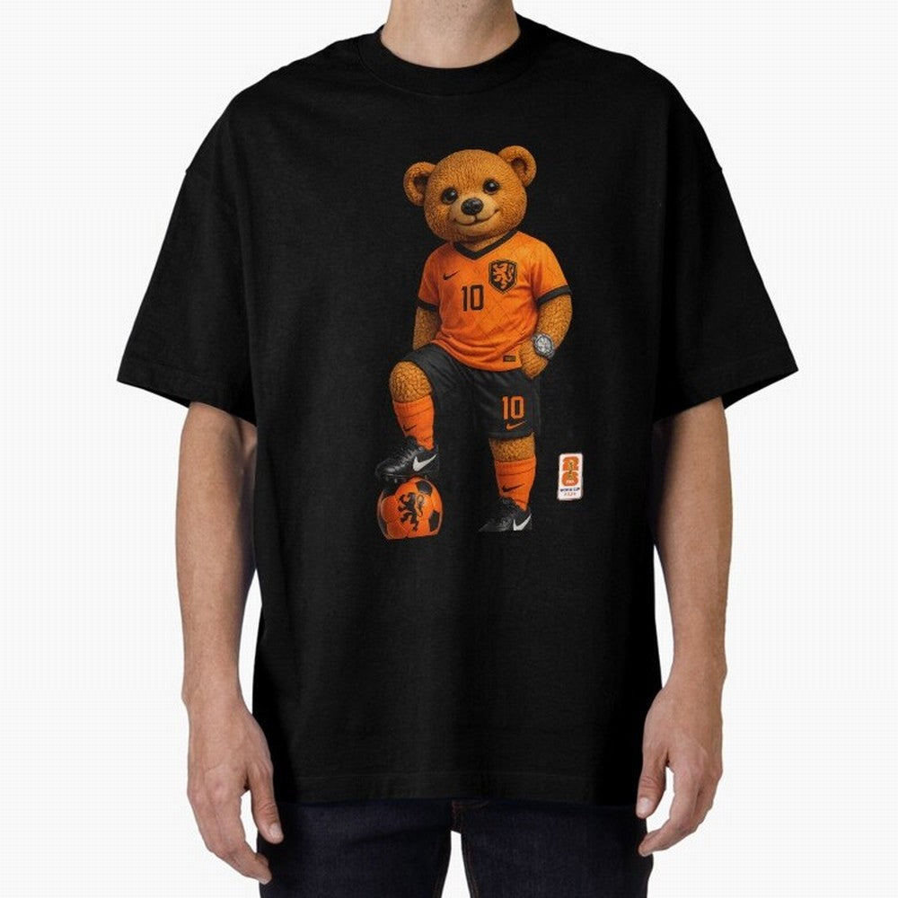 Netherlands Soccer Bear World Cup Teddy Bear Classic T-Shirt Feel International Energy from FIFA World Cup 2026 Group Stage Built around CR7, Portugal Energy, Supporter Pride, Iconic Celebrations, Legendary Names and Global Match Day Energy; Ideal