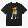 Brazil Soccer Bear World Cup Teddy Bear Classic T-Shirt Turn Every Weekend Toward the FIFA World Cup 2026 Journey through Mbappe Highlights, Argentina, France and Brazil Pride, Football Festival Excitement, Trophy Ambitions, Country Rivalries and