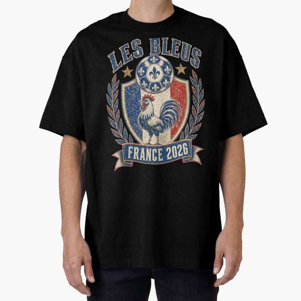 Les Bleus France 2026 World Cup Soccer T-Shirt Classic T-Shirt Carry National Pride through the FIFA World Cup 2026 Group Stage Journey through Cristiano Ronaldo, Haaland and CR7 Highlights, Spain Pride, Classic Soccer Heritage, Championship
