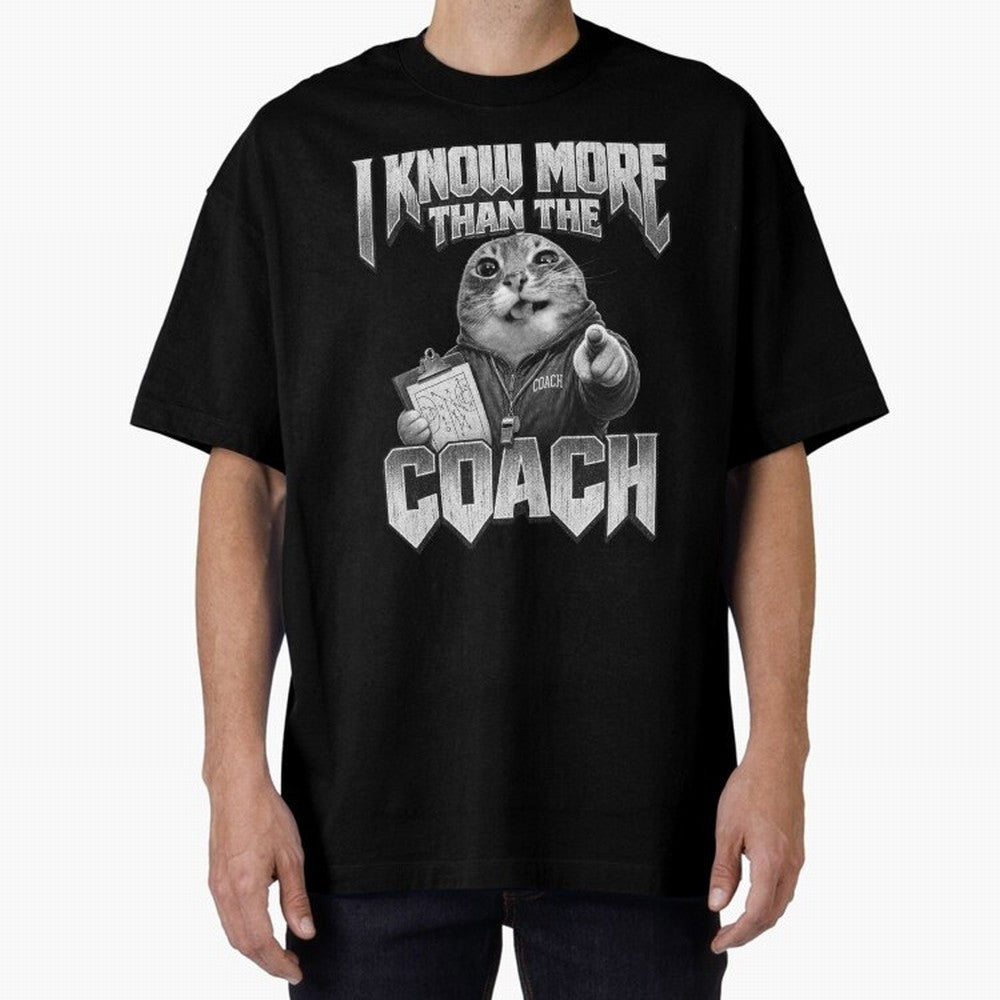 I Know More Than The Coach Funny World Cup 2026 Meme USA Soccer Fan Silly Cat Classic T-Shirt Cheer through Every Moment of Global Football Passion for FIFA World Cup 2026 Group Stage, Inspired by Haaland, Brazil, Portugal and Argentina, Match Day