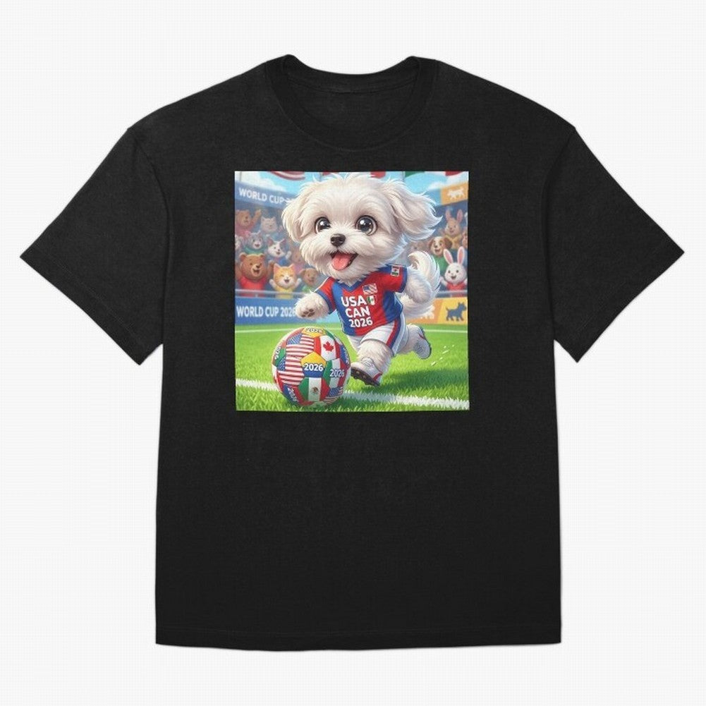 Cute Maltese Soccer Star - FIFA 2026 World Cup Edition Classic T-Shirt Celebrate Global Passion for the FIFA World Cup 2026 Journey through Messi, Neymar and Mbappe Highlights, Argentina Pride, Soccer Culture, Superstar Moments, National Team
