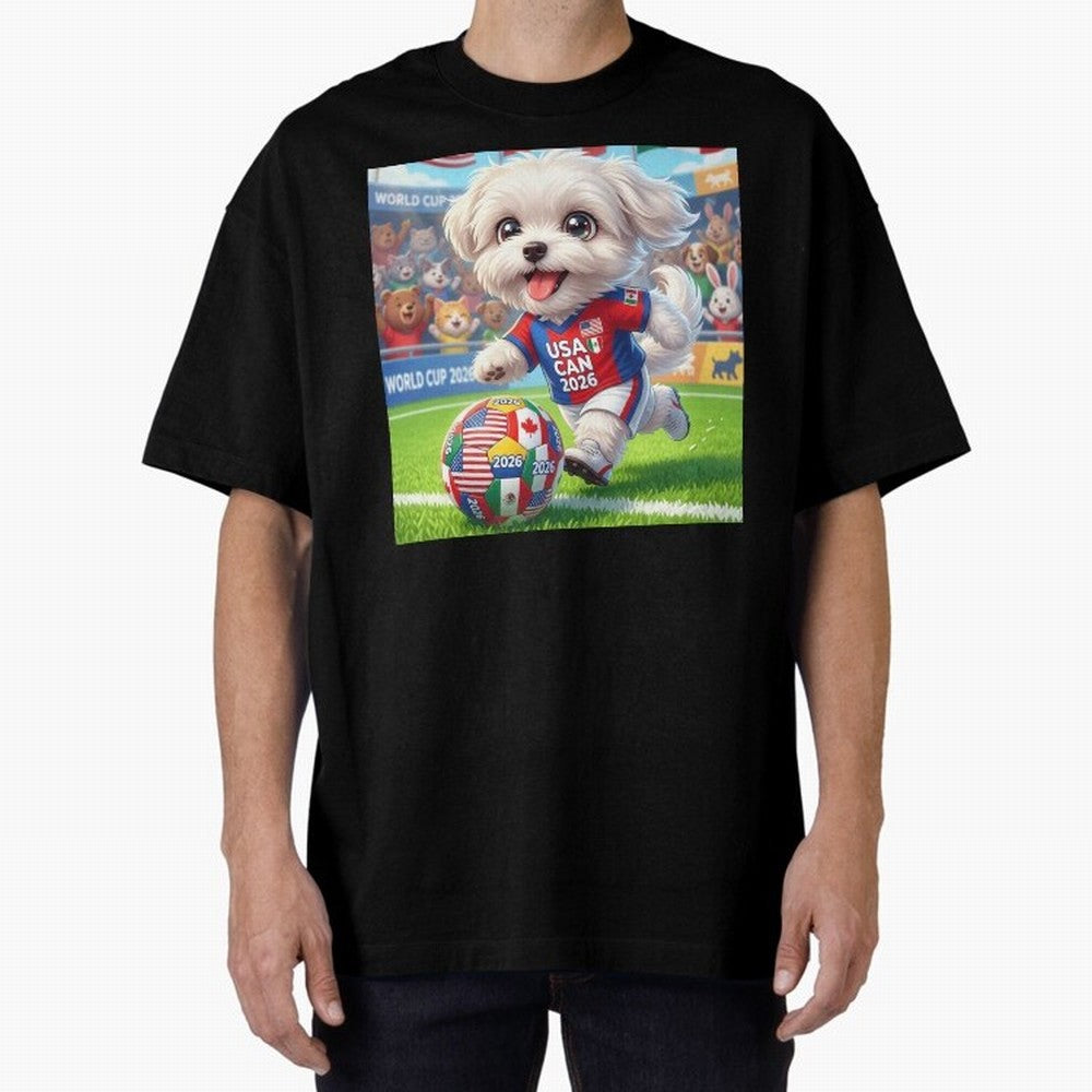 Cute Maltese Soccer Star - FIFA 2026 World Cup Edition Classic T-Shirt Celebrate Global Passion for the FIFA World Cup 2026 Journey through Messi, Neymar and Mbappe Highlights, Argentina Pride, Soccer Culture, Superstar Moments, National Team