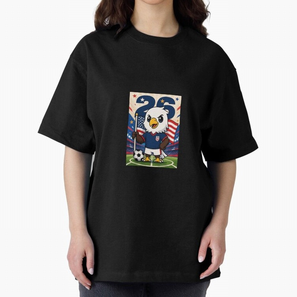 Patriotic Eagle Soccer USA Mascot Classic T-Shirt Back the Journey through the FIFA World Cup 2026 Journey through Haaland Highlights, France and Portugal Pride, Football Festival Excitement, Trophy Ambitions, Country Rivalries and Star Player