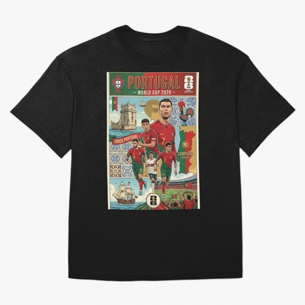 Portugal 2026 ¨C In Search of Glory Classic T-Shirt Show Match Day Excitement for FIFA World Cup 2026 USA Canada Mexico Spirit, Centered on Netherlands, Mbappe and Neymar, Tournament Hype, Historic Matchups, Family Viewing Parties and Global Sports