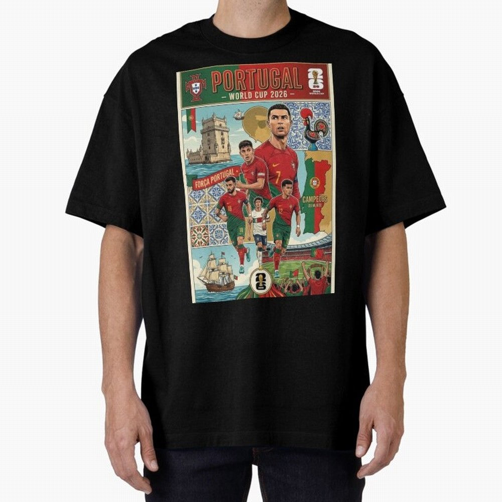 Portugal 2026 ¨C In Search of Glory Classic T-Shirt Show Match Day Excitement for FIFA World Cup 2026 USA Canada Mexico Spirit, Centered on Netherlands, Mbappe and Neymar, Tournament Hype, Historic Matchups, Family Viewing Parties and Global Sports