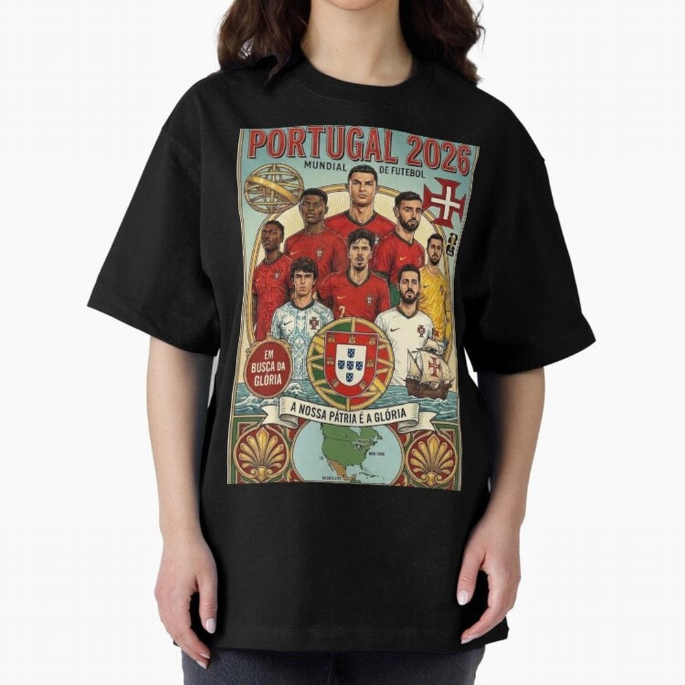 Portugal 2026 ¨C In Search of Glory Classic T-Shirt Celebrate the Next Chapter of the FIFA World Cup 2026 Group Stage Journey through Mbappe and Neymar Highlights, Spain and Netherlands Pride, Retro Football Energy, Iconic Rivalries, Trophy Chase