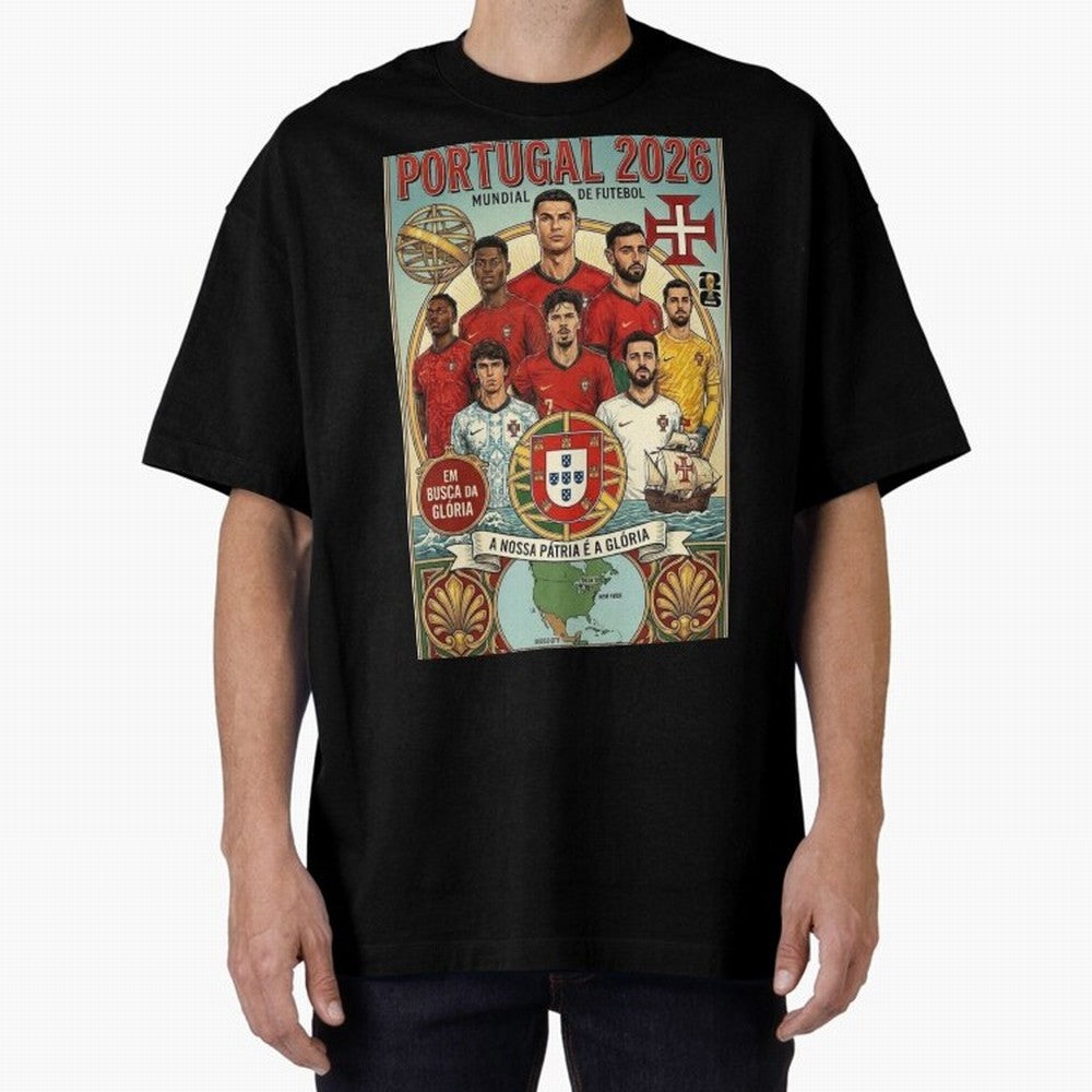 Portugal 2026 ¨C In Search of Glory Classic T-Shirt Celebrate the Next Chapter of the FIFA World Cup 2026 Group Stage Journey through Mbappe and Neymar Highlights, Spain and Netherlands Pride, Retro Football Energy, Iconic Rivalries, Trophy Chase