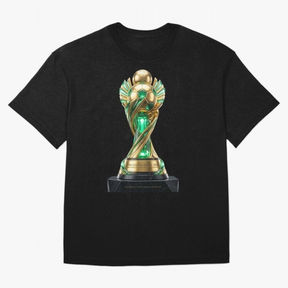 The Golden Glory 2026 - Futurist Soccer Trophy Classic T-Shirt Mark the FIFA World Cup 2026 Group Stage Journey through Cristiano Ronaldo, Haaland and CR7 Highlights, Brazil, Portugal and Argentina Pride, Vintage Soccer Flavor, Modern Football