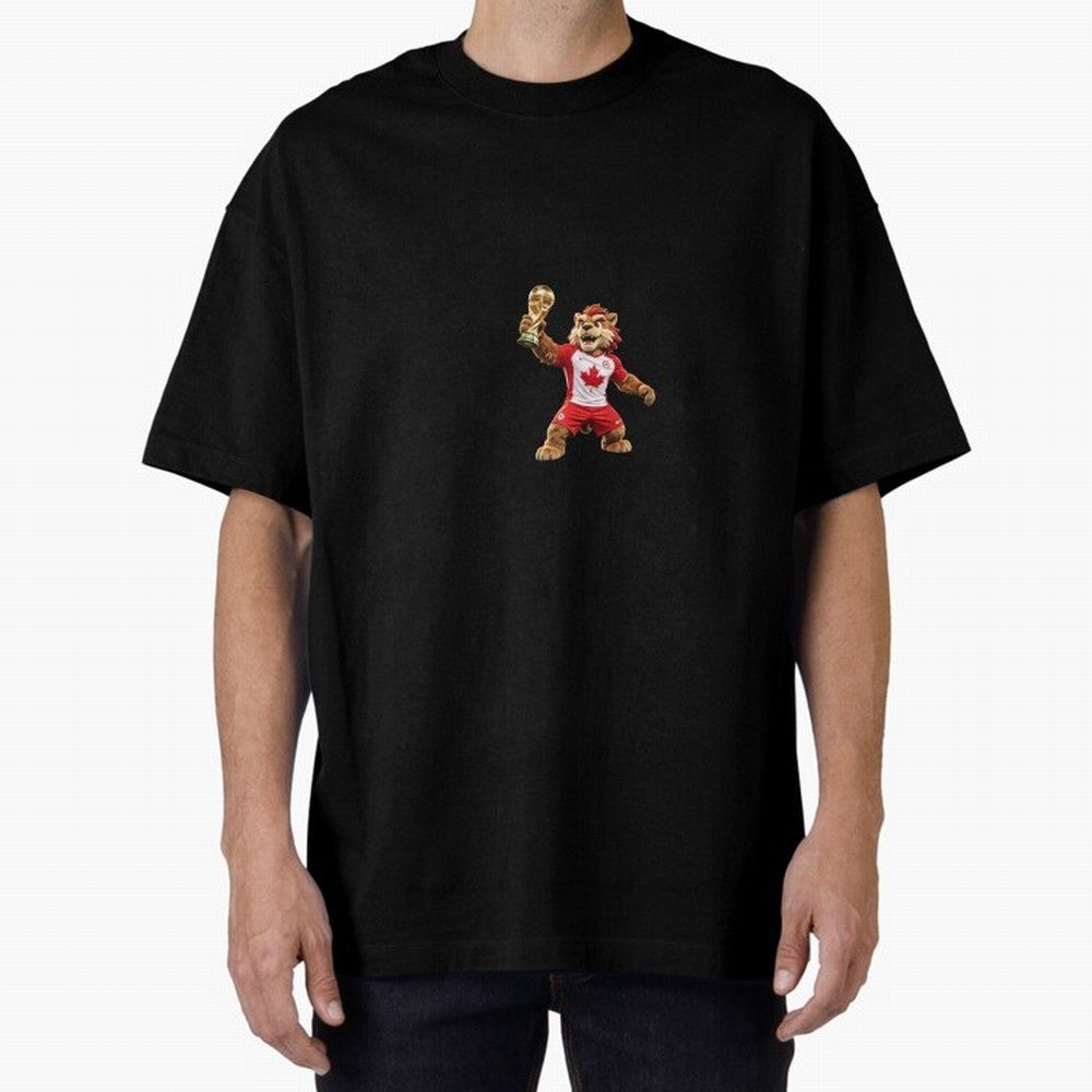 Canada Soccer Mascot Champion - Canadian Football Victory Trophy 2026 Classic T-Shirt Fuel Your Fan Pride for FIFA World Cup 2026 Group Stage for Fans of Haaland and Portugal, Spain and Germany, Bringing Championship Spirit, Famous Goals, Roaring