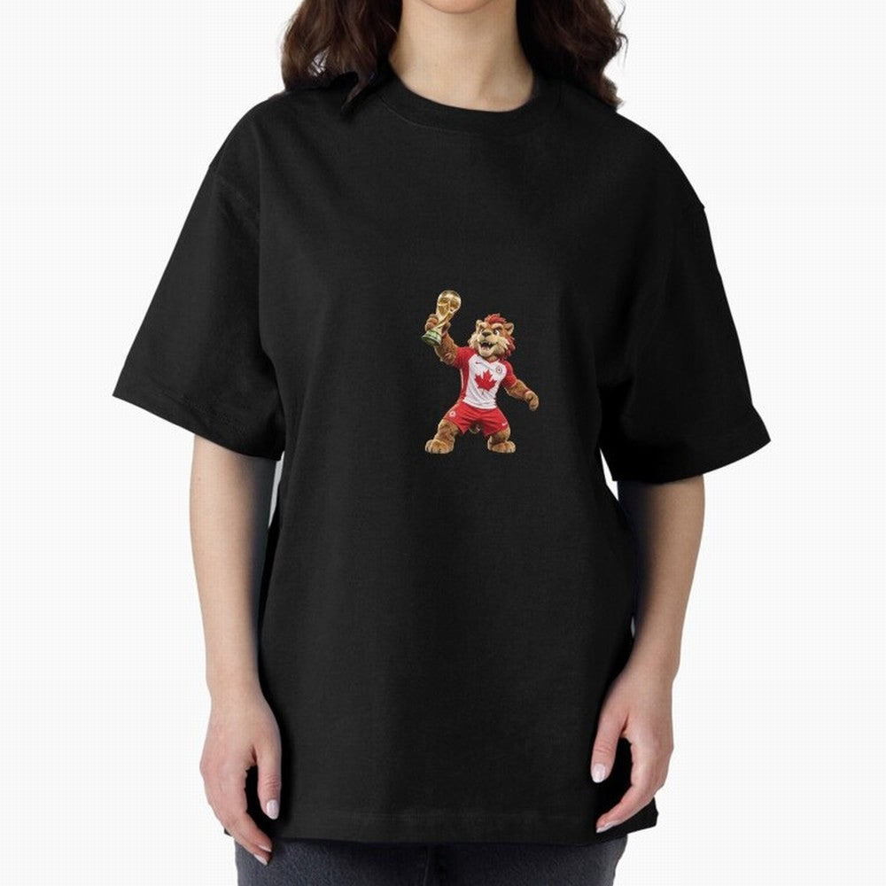 Canada Soccer Mascot Champion - Canadian Football Victory Trophy 2026 Classic T-Shirt Fuel Your Fan Pride for FIFA World Cup 2026 Group Stage for Fans of Haaland and Portugal, Spain and Germany, Bringing Championship Spirit, Famous Goals, Roaring