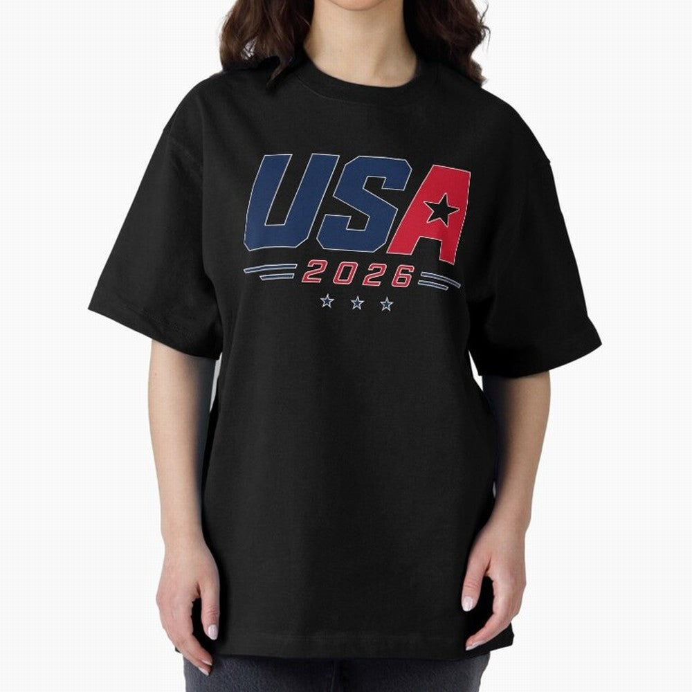 USA 2026 Soccer Fan Shirt | American Football Supporter Minimal Design Classic T-Shirt Embrace the FIFA World Cup 2026 Group Stage Journey through Haaland Highlights, Argentina, France and Brazil Pride, Championship Spirit, Famous Goals, Roaring