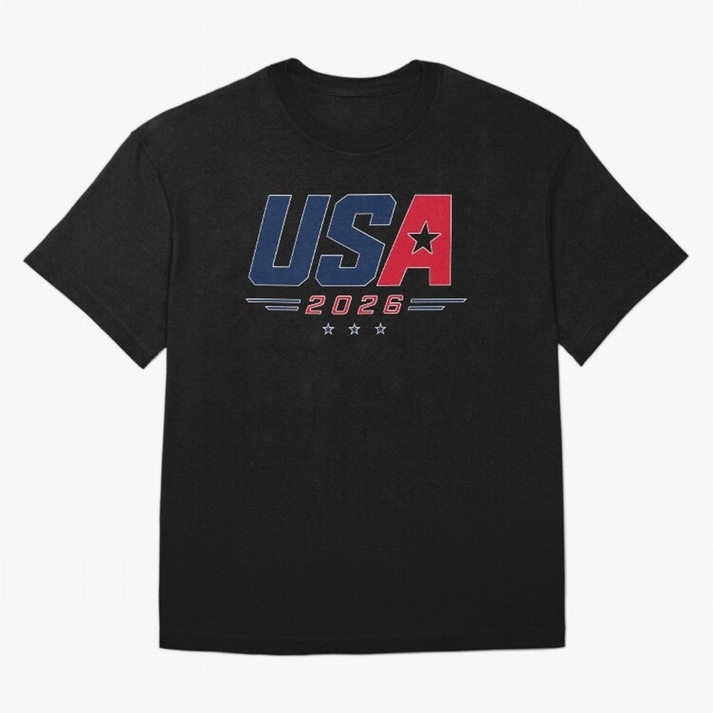 USA 2026 Soccer Fan Shirt | American Football Supporter Minimal Design Classic T-Shirt Embrace the FIFA World Cup 2026 Group Stage Journey through Haaland Highlights, Argentina, France and Brazil Pride, Championship Spirit, Famous Goals, Roaring