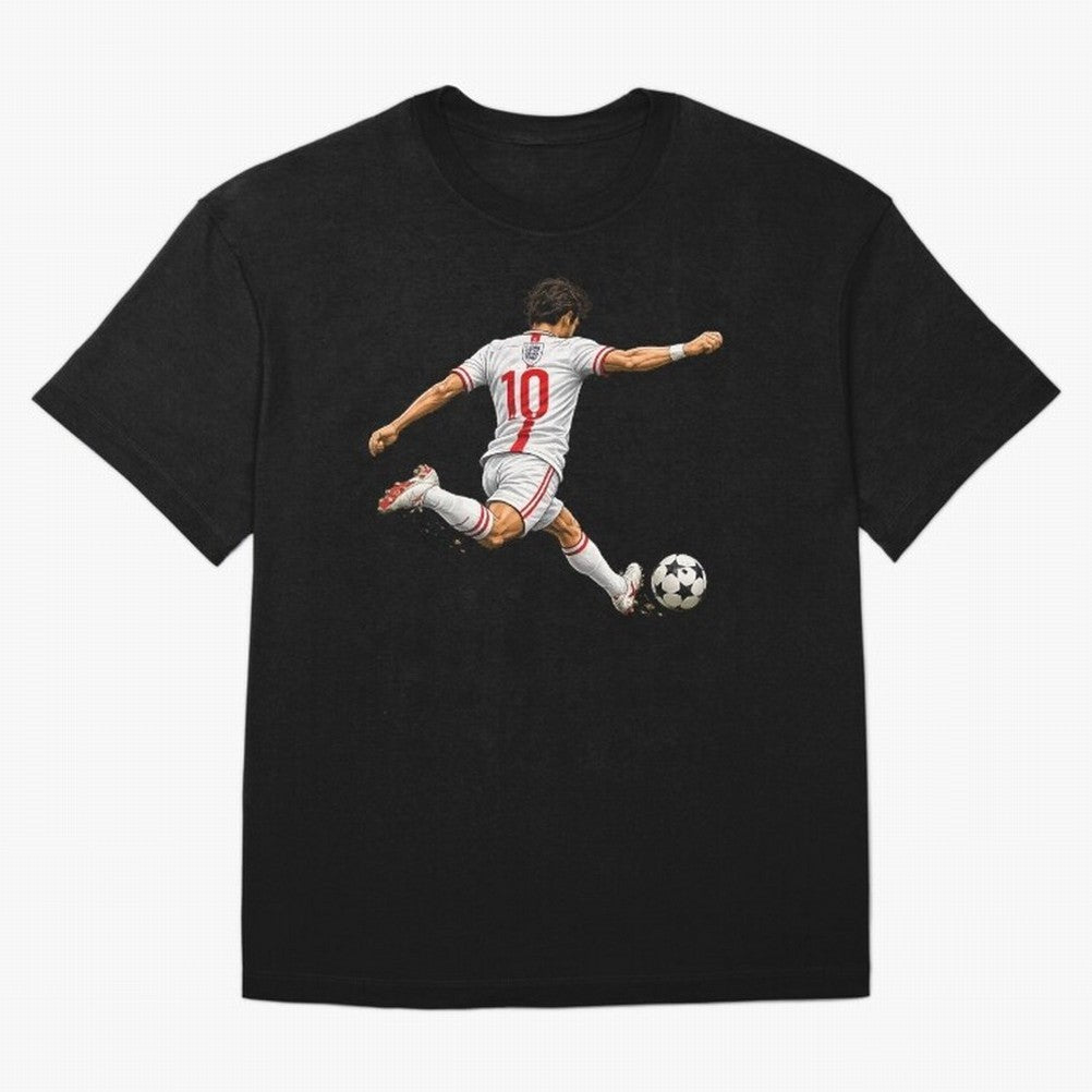 England Football Sticker Number 10 Three Lions Classic T-Shirt Make the Season About FIFA World Cup 2026 Group Stage for Fans of Messi and Portugal, Spain and Germany, Bringing Championship Spirit, Famous Goals, Roaring Crowds and International