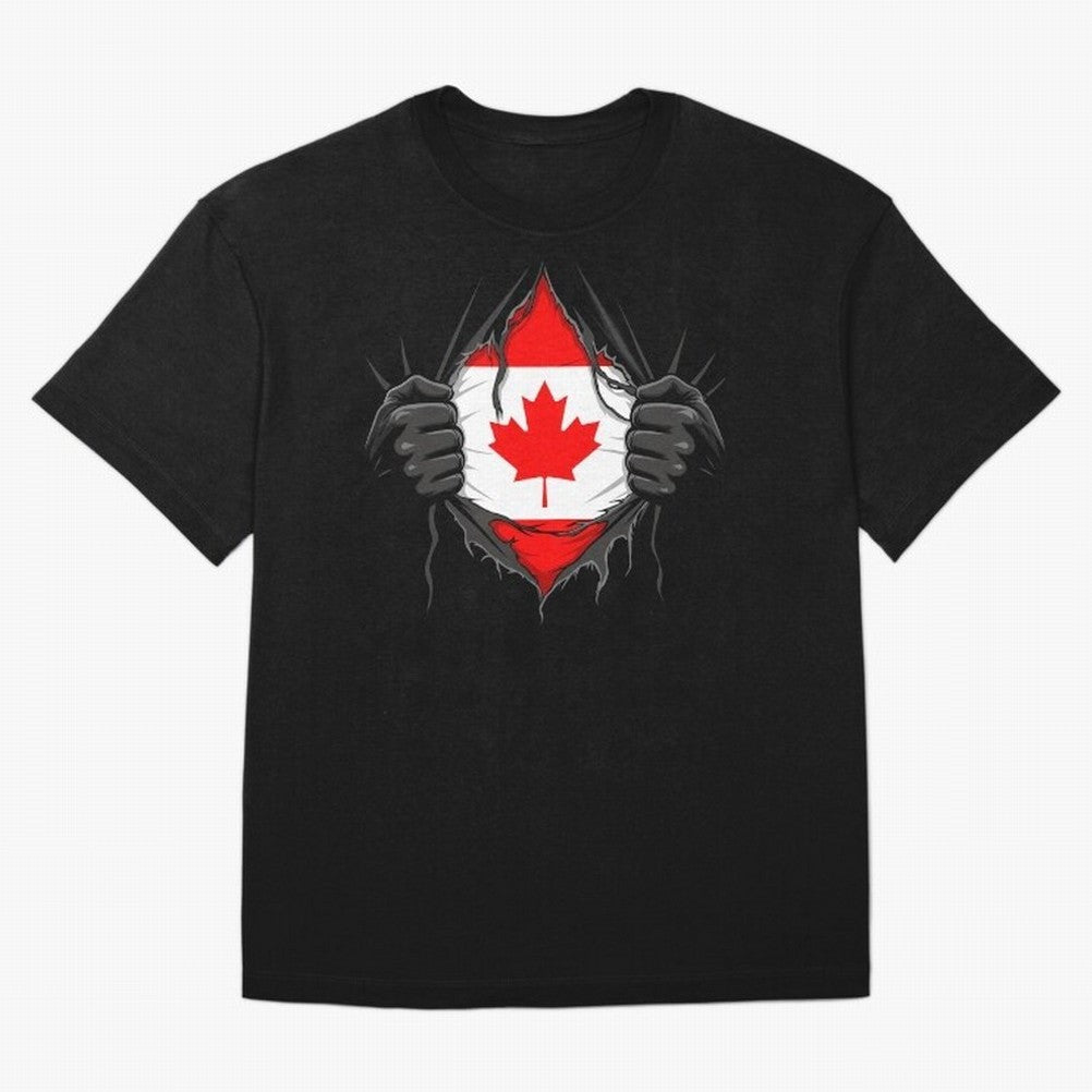 Canada Flag - National Team Fans Classic T-Shirt Follow the Final Road of FIFA World Cup 2026 Group Stage for Fans of Cristiano Ronaldo and Argentina and Brazil, Bringing Tournament Hype, Historic Matchups, Family Viewing Parties and Global Sports