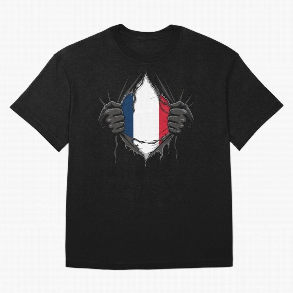 France Flag - National Team Fans Classic T-Shirt Enjoy Global Football Passion for FIFA World Cup 2026 USA Canada Mexico, Capturing Messi and Cristiano Ronaldo, Argentina, Soccer Culture, Superstar Moments, National Team Dreams and Competitive