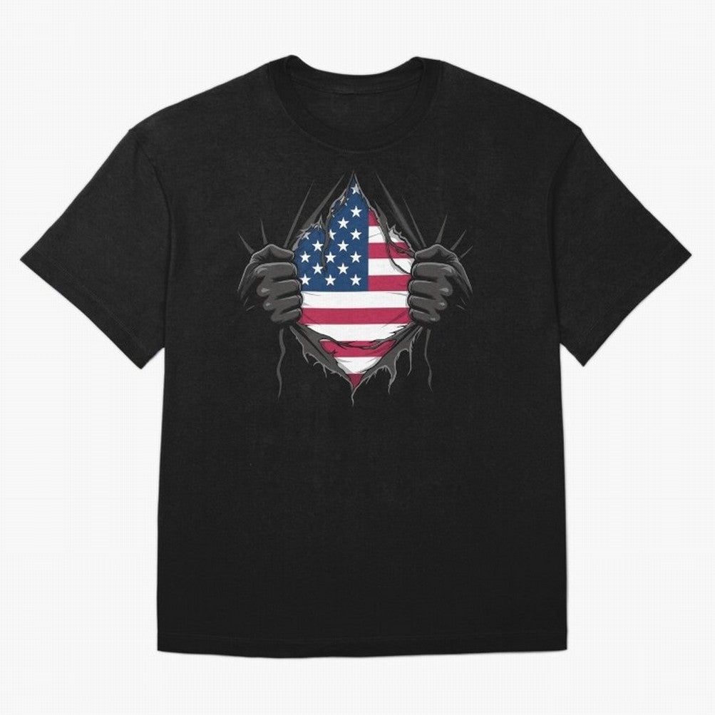 USA Flag - National Team Fans Classic T-Shirt Show Championship Spirit for FIFA World Cup 2026 Group Stage Spirit, Centered on Spain and Netherlands, Haaland and Mbappe, Championship Spirit, Famous Goals, Roaring Crowds and International Football