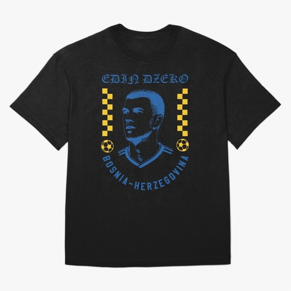 D?eko Bosnia Herzegovina Soccer Legend Retro Football Shirt Classic T-Shirt Embrace FIFA World Cup 2026 with Mbappe and Neymar, Spain Energy, Sports Nostalgia, International Competition, Famous Players and Unforgettable Victories; Made for