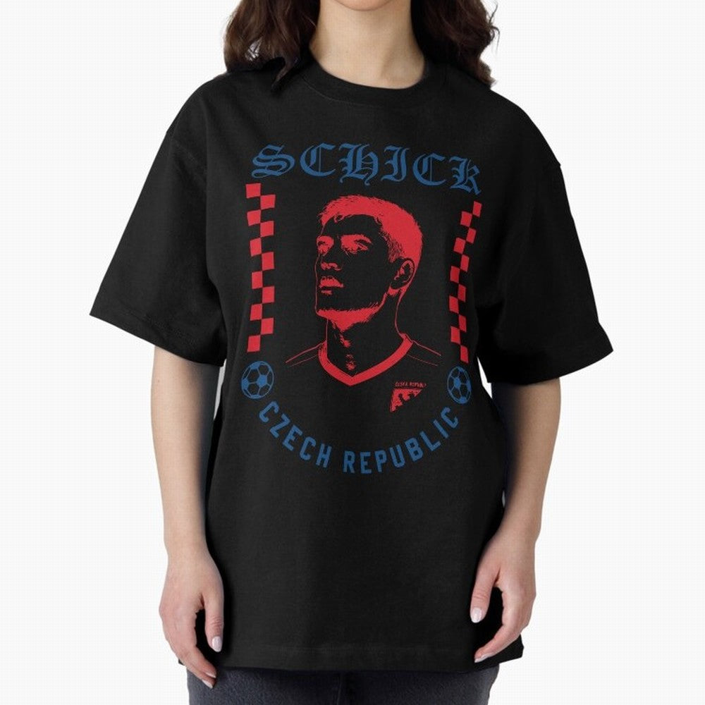 Schick Czech Republic Soccer Legend Retro Football Graphic Classic T-Shirt Feel International Energy from Global Football Passion for FIFA World Cup 2026, Inspired by Neymar, Brazil, Portugal and Argentina, Football Festival Excitement, Trophy