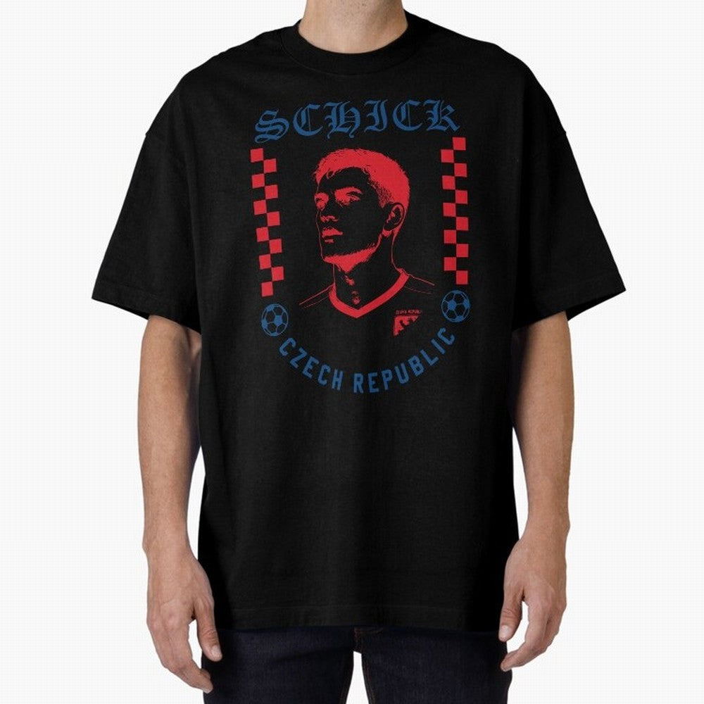 Schick Czech Republic Soccer Legend Retro Football Graphic Classic T-Shirt Feel International Energy from Global Football Passion for FIFA World Cup 2026, Inspired by Neymar, Brazil, Portugal and Argentina, Football Festival Excitement, Trophy