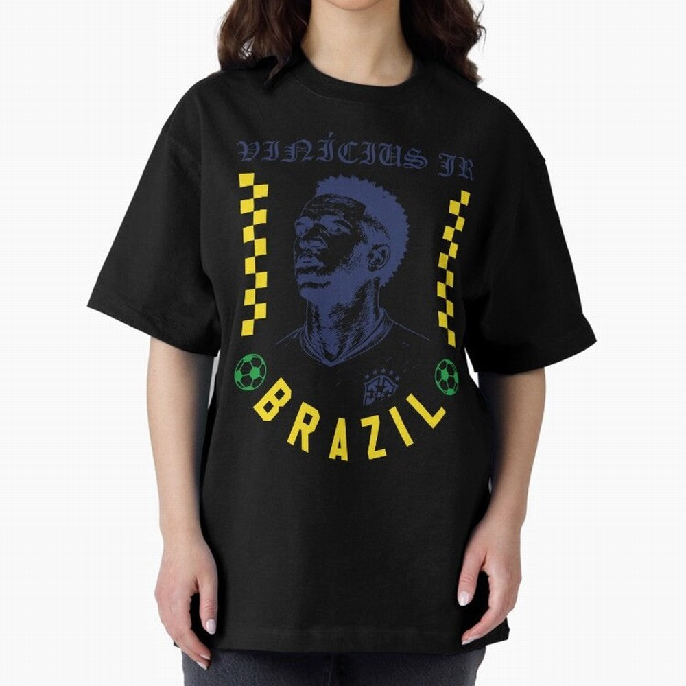 Vin¨ªcius Jr Brazil Soccer Legend Retro Football Fan Design Classic T-Shirt Celebrate the Magic of Global Football Passion for FIFA World Cup 2026, Filled with Messi, CR7 and Mbappe, France and Portugal, Retro Football Energy, Iconic Rivalries,