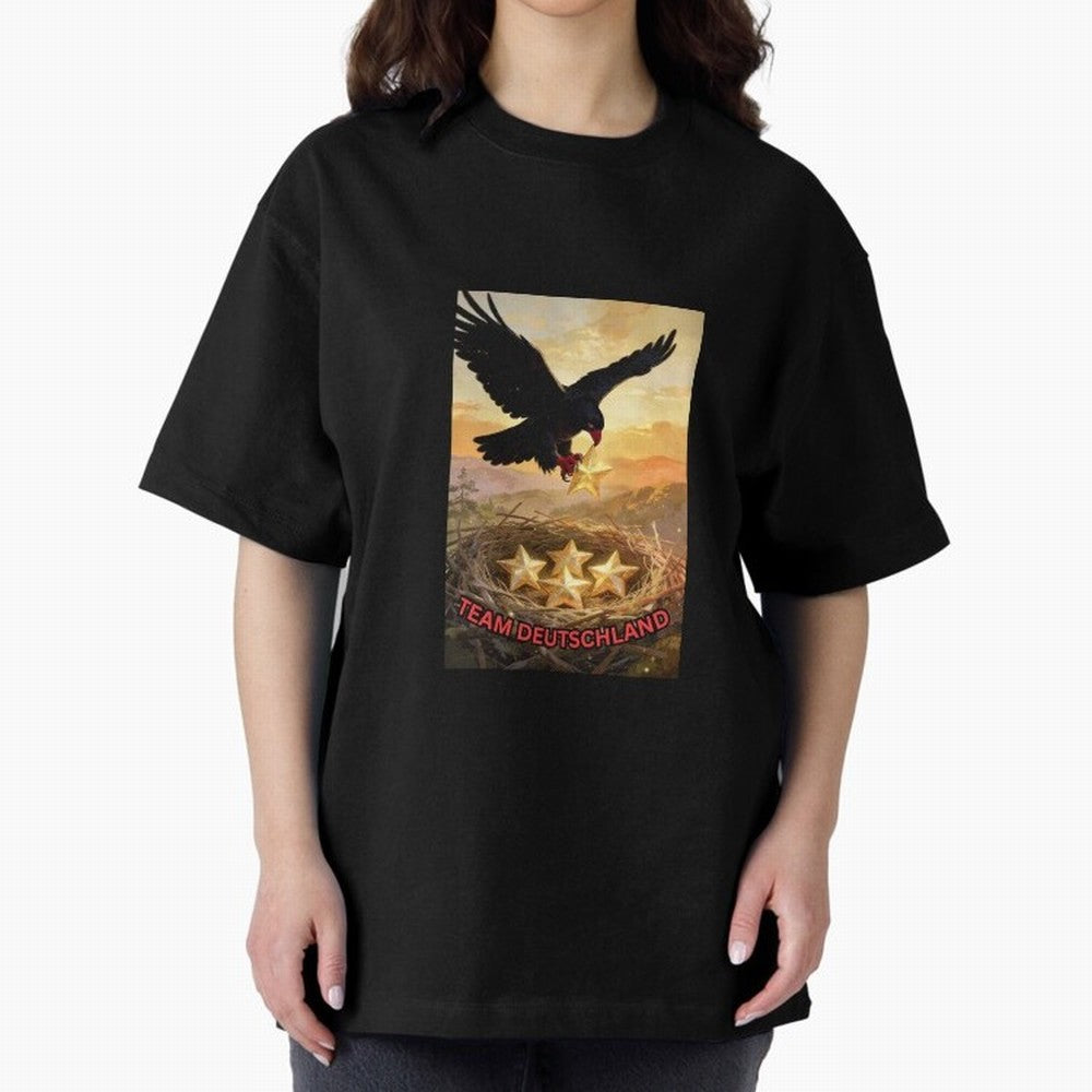 TEAM GERMANY with eagle's nest and 4 stars Classic T-Shirt Feel the Heartbeat of Global Football Passion for FIFA World Cup 2026 USA Canada Mexico, Driven by Neymar, Haaland and Cristiano Ronaldo, Argentina and Brazil, Match Day Excitement,