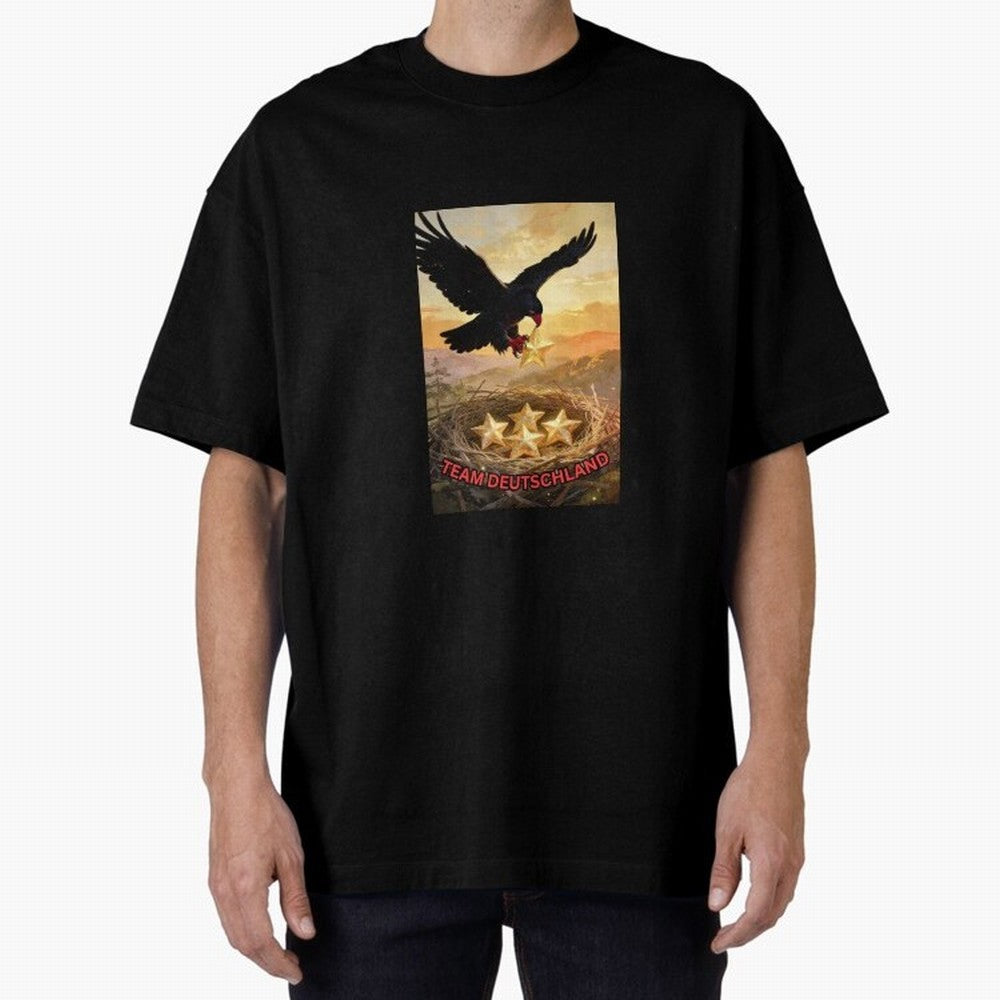 TEAM GERMANY with eagle's nest and 4 stars Classic T-Shirt Feel the Heartbeat of Global Football Passion for FIFA World Cup 2026 USA Canada Mexico, Driven by Neymar, Haaland and Cristiano Ronaldo, Argentina and Brazil, Match Day Excitement,