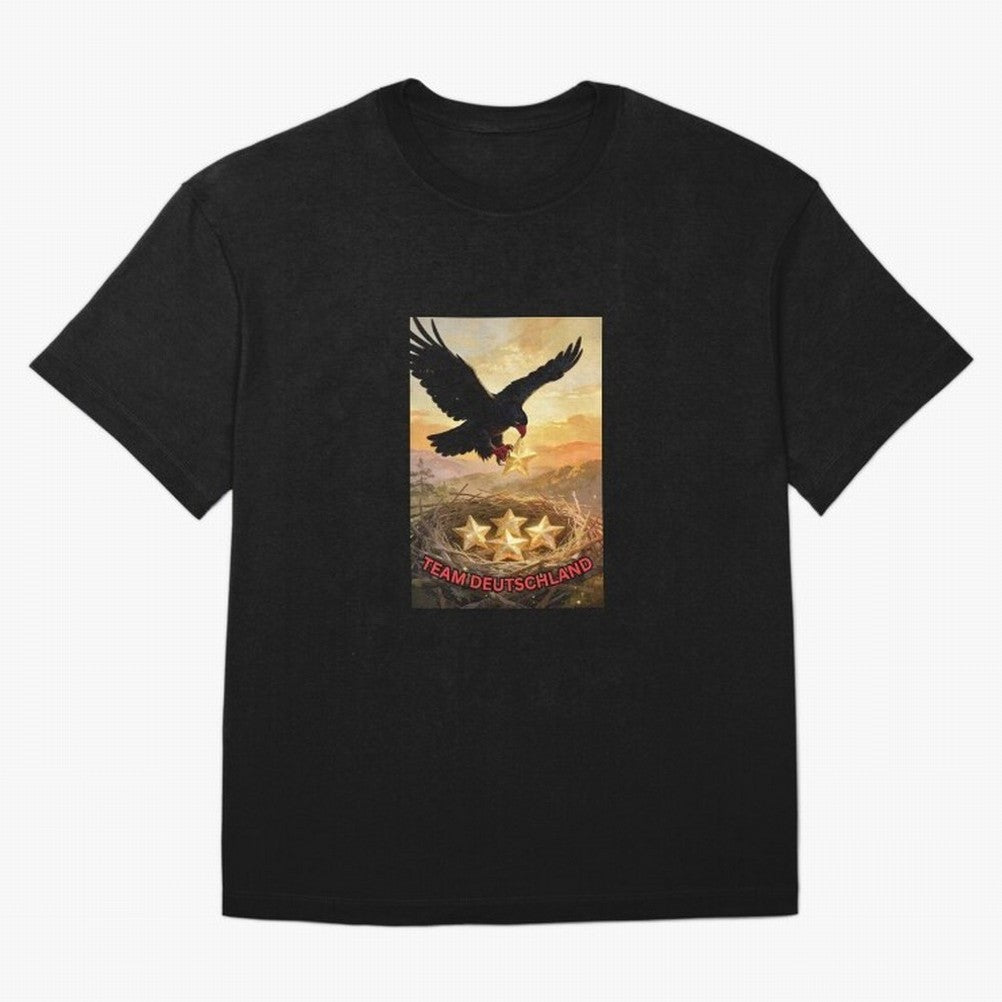 TEAM GERMANY with eagle's nest and 4 stars Classic T-Shirt Feel the Heartbeat of Global Football Passion for FIFA World Cup 2026 USA Canada Mexico, Driven by Neymar, Haaland and Cristiano Ronaldo, Argentina and Brazil, Match Day Excitement,