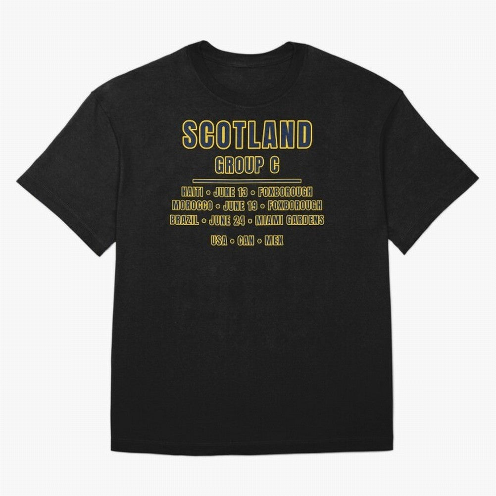 Scotland World Cup 2026 Fixtures T-Shirt ¨C Group C Football Shirt Classic T-Shirt Upgrade FIFA World Cup 2026 Connected to CR7, England Energy, Classic Soccer Heritage, Championship Pressure, Fan Loyalty and International Pride; Perfect for People