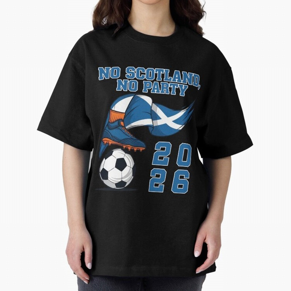 No Scotland, No Party, Scottish, Tartan Army - World Cup 2026 Classic T-Shirt Capture Stadium Memories from Match Day Hype around FIFA World Cup 2026 USA Canada Mexico, Haaland, Argentina, Fan Favorite Moments, National Team Passion, Big Match