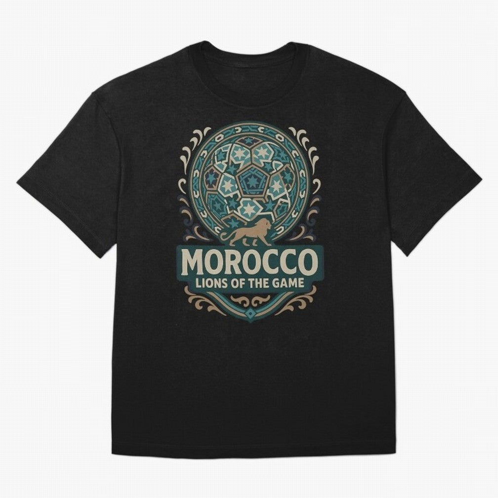 Morocco Lions Of The Game Classic T-Shirt Carry the Colors and Pride of Global Football Passion for FIFA World Cup 2026, with Messi, Spain and Netherlands, Tournament Hype, Historic Matchups, Family Viewing Parties and Global Sports Pride; Ideal