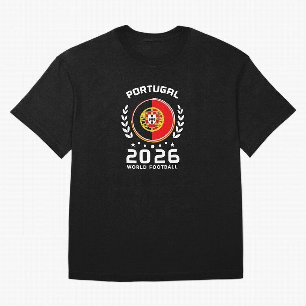 Portugal 2026 World Football Soccer Fan Design T-Shirt_87038236 Classic T-Shirt Relive the Noise and Pride of Global Football Passion for FIFA World Cup 2026 USA Canada Mexico, Driven by Messi and Cristiano Ronaldo, Portugal, Spain and Germany, Fan